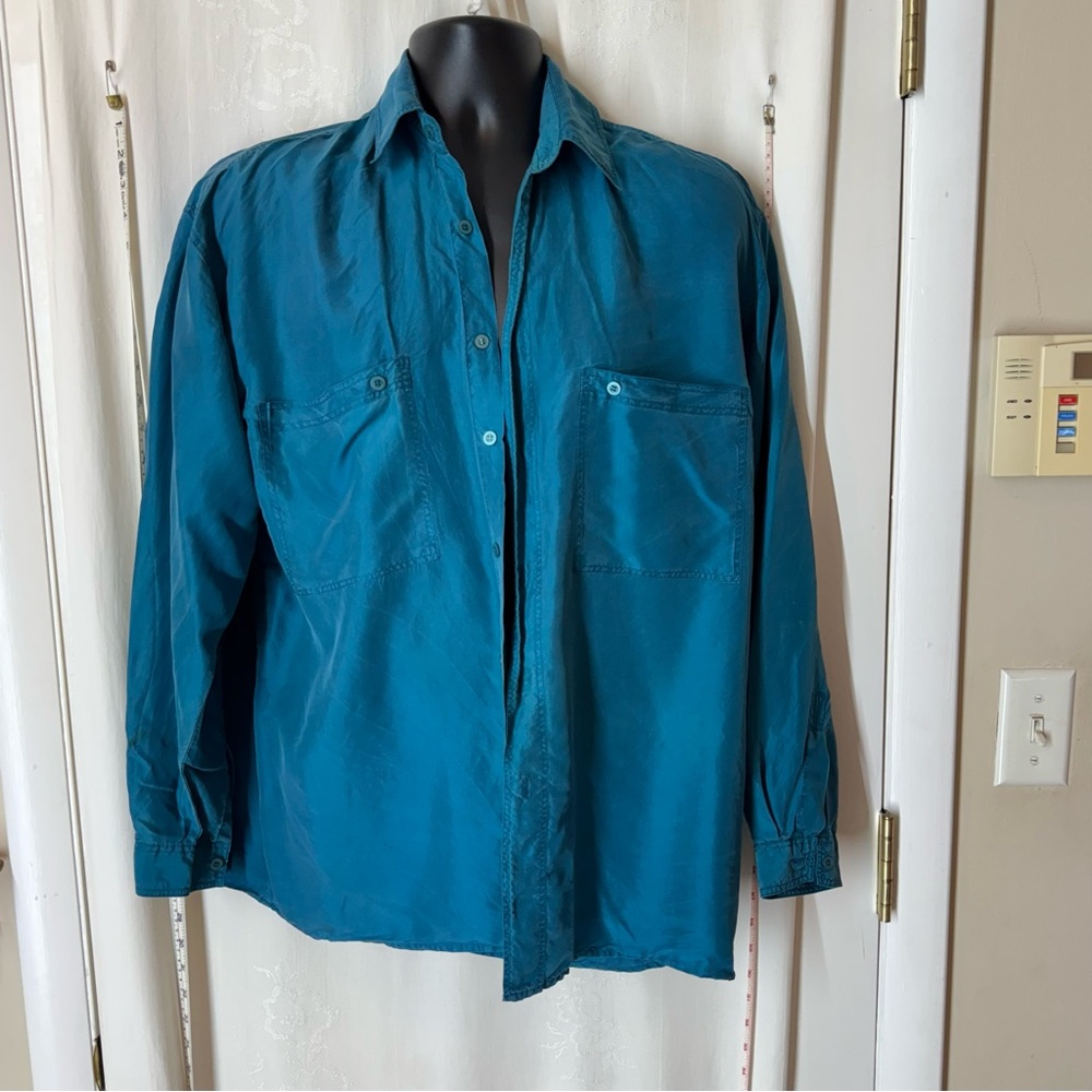 Vintage Men's Cote de France Silk Shirt